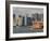 Famous Orange Staten Island Ferry Approaches Lower Manhattan, New York-John Woodworth-Framed Photographic Print