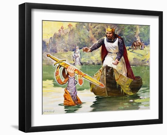 Famous Partnerships: Arthur and Excalibur-James Edwin Mcconnell-Framed Giclee Print