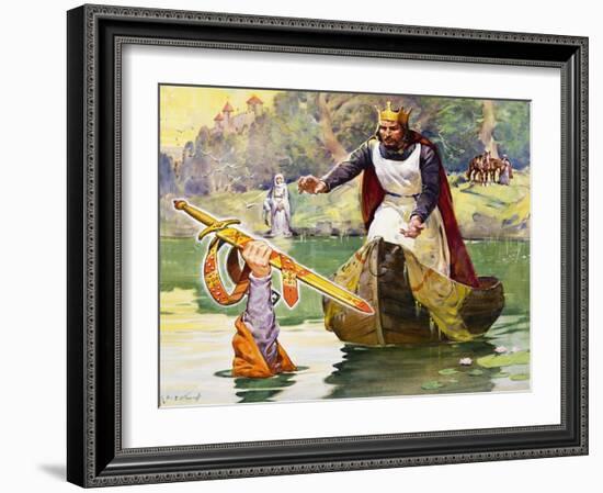 Famous Partnerships: Arthur and Excalibur-James Edwin Mcconnell-Framed Giclee Print