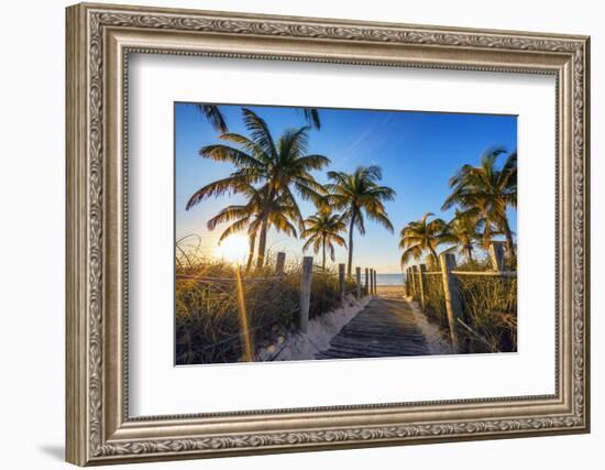 Famous Passage to the Beach-prochasson-Framed Photographic Print