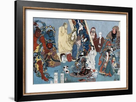 Famous People: The Incomparable Hidari Jingoro, Japanese Wood-Cut Print-Lantern Press-Framed Art Print