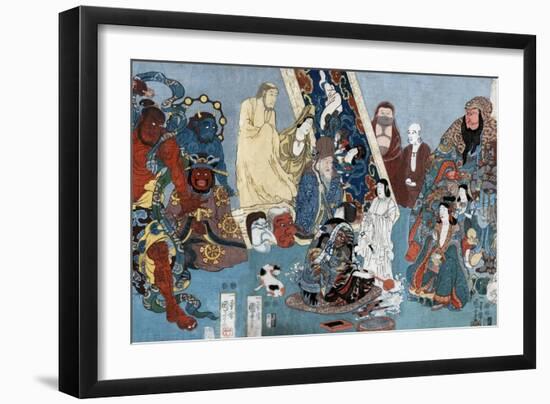 Famous People: The Incomparable Hidari Jingoro, Japanese Wood-Cut Print-Lantern Press-Framed Art Print