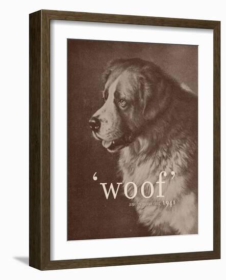 Famous Quote Dog-Florent Bodart-Framed Giclee Print