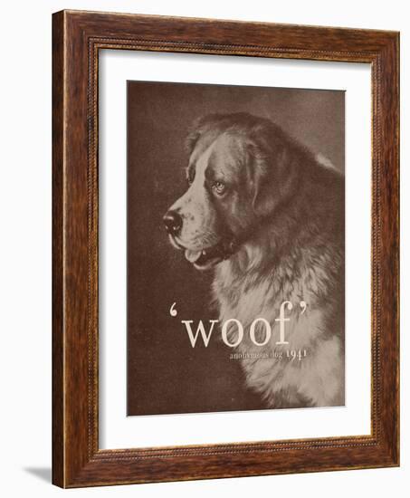 Famous Quote Dog-Florent Bodart-Framed Giclee Print