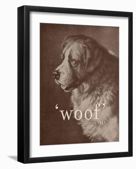 Famous Quote Dog-Florent Bodart-Framed Giclee Print