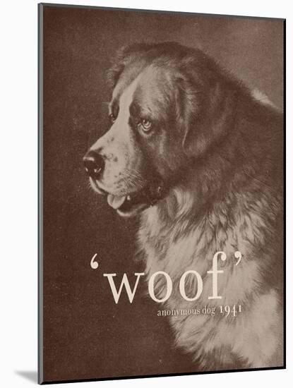 Famous Quote Dog-Florent Bodart-Mounted Giclee Print