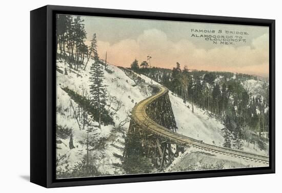 Famous S Railway Bridge, Cloudcroft, New Mexico-null-Framed Stretched Canvas