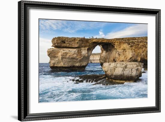 Famous Sea Arch, the Azure Window, Gozo, Malta, Mediterranean, Europe-Michael Runkel-Framed Photographic Print