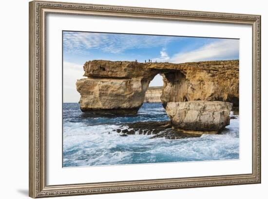 Famous Sea Arch, the Azure Window, Gozo, Malta, Mediterranean, Europe-Michael Runkel-Framed Photographic Print