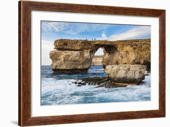 Famous Sea Arch, the Azure Window, Gozo, Malta, Mediterranean, Europe-Michael Runkel-Framed Photographic Print