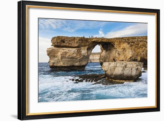 Famous Sea Arch, the Azure Window, Gozo, Malta, Mediterranean, Europe-Michael Runkel-Framed Photographic Print