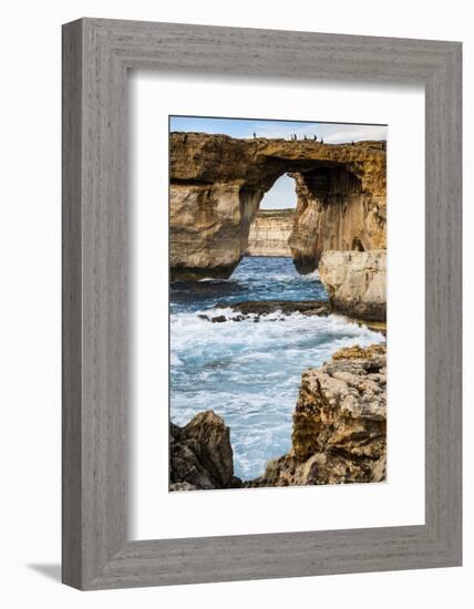 Famous Sea Arch, the Azure Window, Gozo, Malta, Mediterranean, Europe-Michael Runkel-Framed Photographic Print