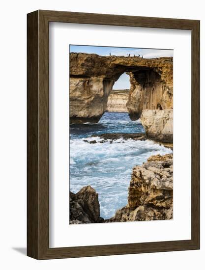 Famous Sea Arch, the Azure Window, Gozo, Malta, Mediterranean, Europe-Michael Runkel-Framed Photographic Print