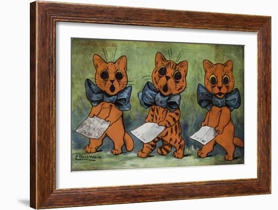 Famous Tenors-Louis Wain-Framed Giclee Print