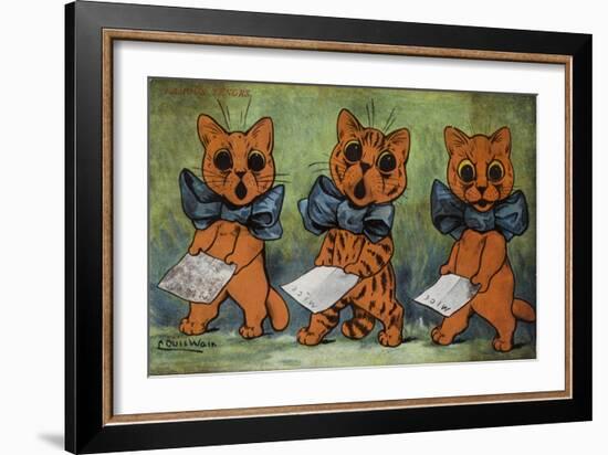 Famous Tenors-Louis Wain-Framed Giclee Print