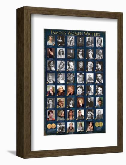 Famous Women Writers-null-Framed Premium Giclee Print