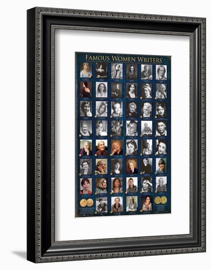 Famous Women Writers-null-Framed Art Print