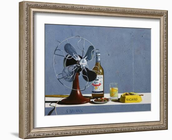 Fan and Pastis, 2006-Stewart Brown-Framed Giclee Print