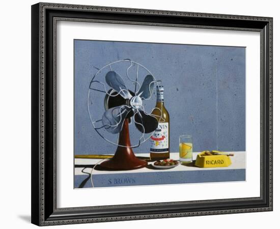 Fan and Pastis, 2006-Stewart Brown-Framed Giclee Print