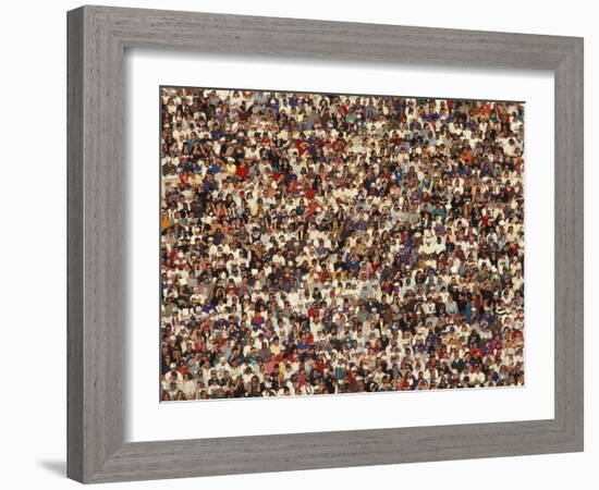 Fan at a Football Game-null-Framed Photographic Print