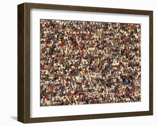 Fan at a Football Game-null-Framed Photographic Print