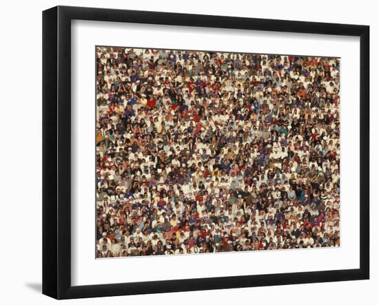 Fan at a Football Game-null-Framed Photographic Print