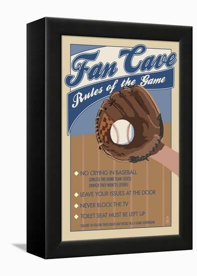 Fan Cave-Lantern Press-Framed Stretched Canvas