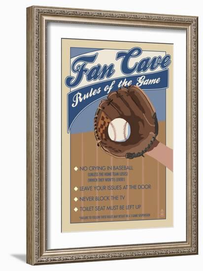 Fan Cave-Lantern Press-Framed Art Print