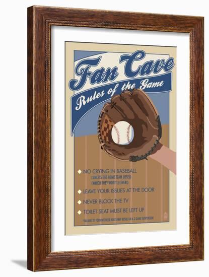 Fan Cave-Lantern Press-Framed Art Print