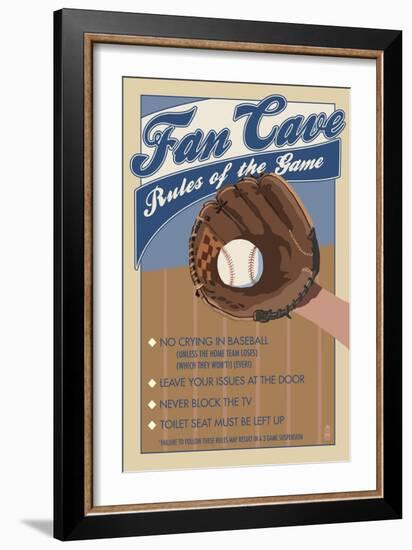 Fan Cave-Lantern Press-Framed Art Print