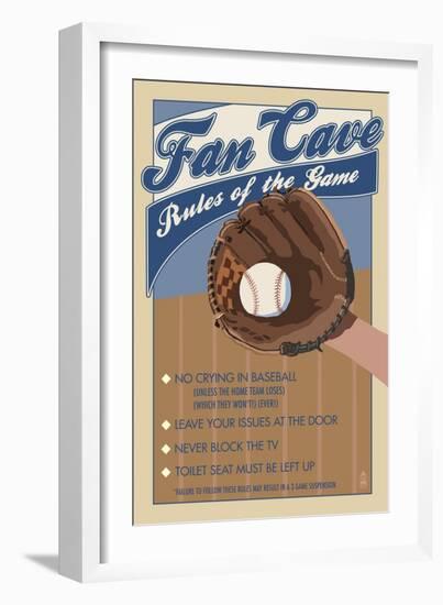 Fan Cave-Lantern Press-Framed Art Print