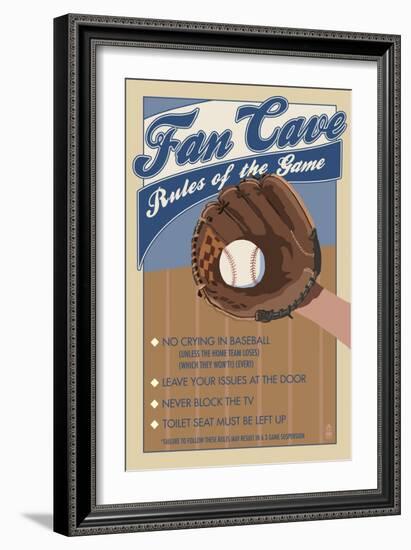 Fan Cave-Lantern Press-Framed Art Print