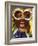 Fan Celebrates in Durban, South Africa During 100-Day Count Down Celebrations to the Fifa World Cup-null-Framed Photographic Print