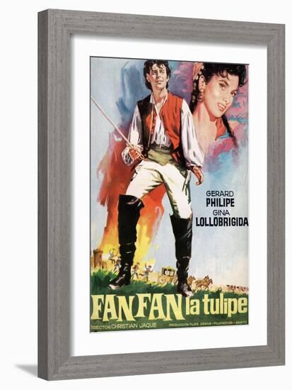 Fan-fan the Tulip, 1952, "Fanfan La Tulipe" Directed by Christian-jaque-null-Framed Giclee Print