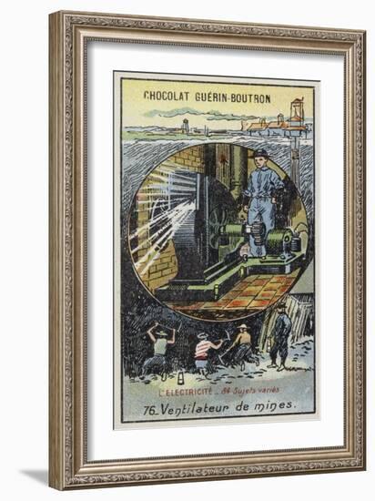 Fan for Ventilating Mines-null-Framed Giclee Print
