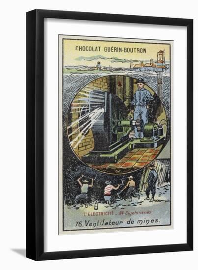 Fan for Ventilating Mines-null-Framed Giclee Print