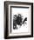 Fan Palm 1, Black On White-Fab Funky-Framed Art Print