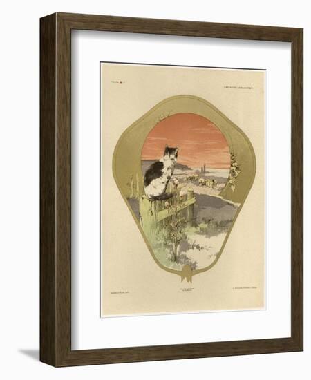 Fan, Plate 16, Fantaisies Decoratives, Librairie de l'Art, Paris, 887-Jules Auguste Habert-dys-Framed Giclee Print