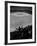 Fan Rooting for His Team in a Packed Stadium During Brooklyn Dodger Game at Ebbets-Sam Shere-Framed Photographic Print