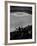 Fan Rooting for His Team in a Packed Stadium During Brooklyn Dodger Game at Ebbets-Sam Shere-Framed Photographic Print