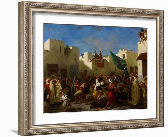 Fanatics of Tangier, C.1837-38-Eugene Delacroix-Framed Giclee Print