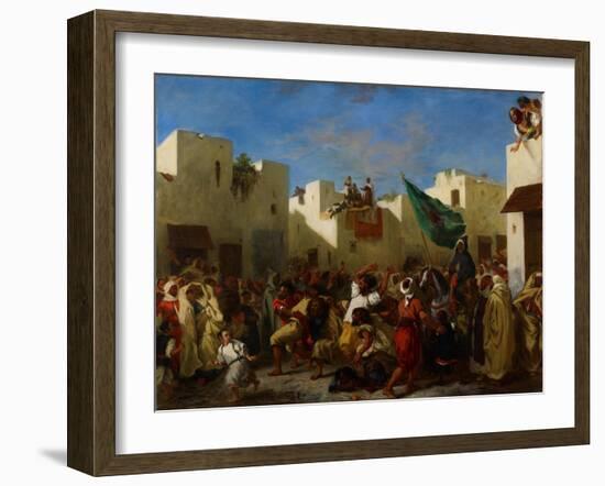 Fanatics of Tangier, C.1837-38-Eugene Delacroix-Framed Giclee Print