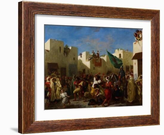 Fanatics of Tangier, C.1837-38-Eugene Delacroix-Framed Giclee Print