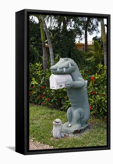 Fanciful Mailbox, Key Largo, Florida Keys, Florida, Usa-Axel Schmies-Framed Premier Image Canvas