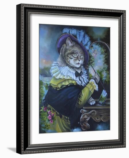 Fancy a Cat Painting-Sue Clyne-Framed Giclee Print