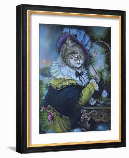 Fancy a Cat Painting-Sue Clyne-Framed Giclee Print