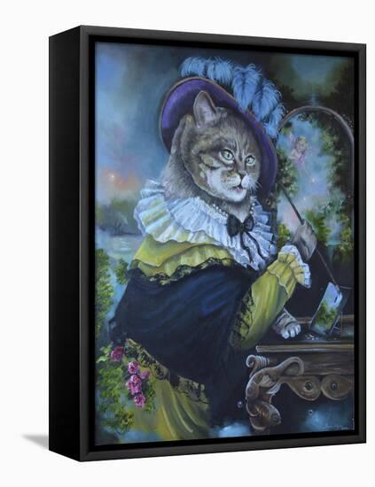 Fancy a Cat Painting-Sue Clyne-Framed Premier Image Canvas