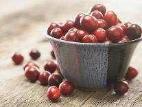 Cranberries in a bowl-Fancy-Photographic Print