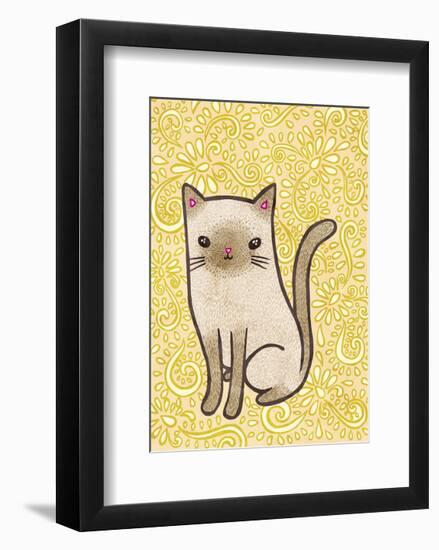 Fancy Cat-My Zoetrope-Framed Art Print