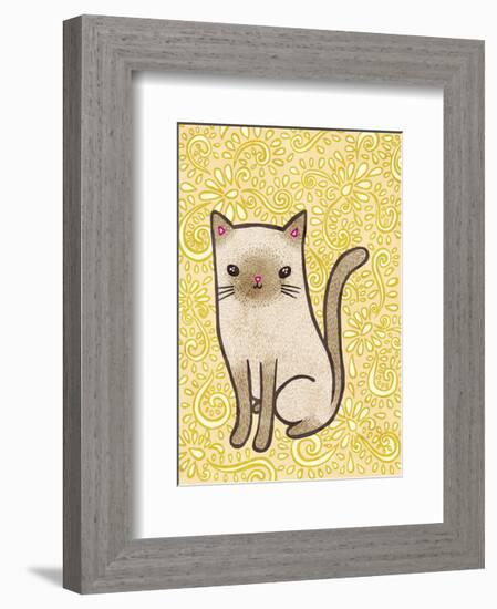 Fancy Cat-My Zoetrope-Framed Art Print